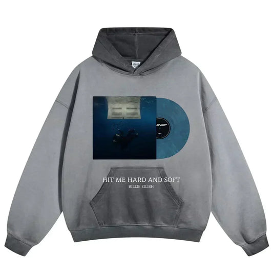 Grey Billlie Eilish Hoodie